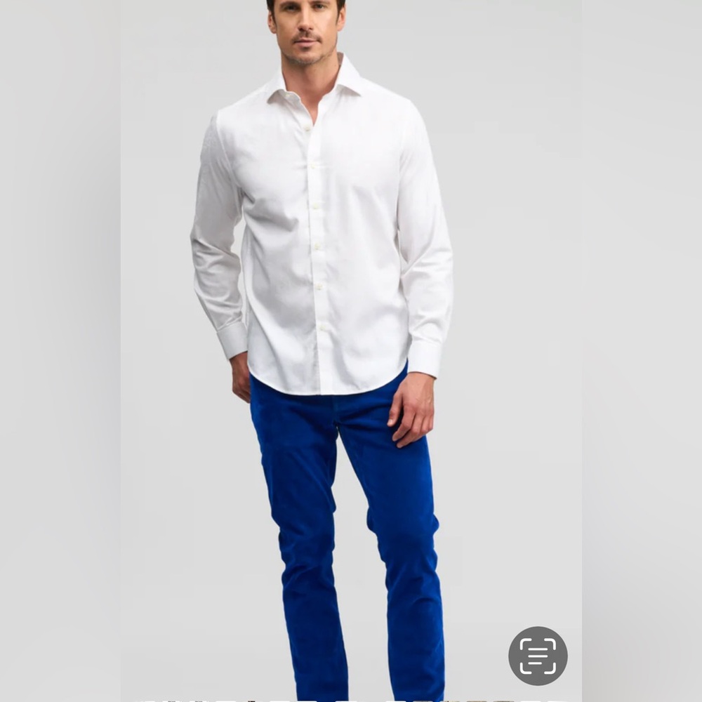 🤍Robert Graham • men’s white jacquard waycross long sleeve button down • M • NWT - Picture 3 of 11